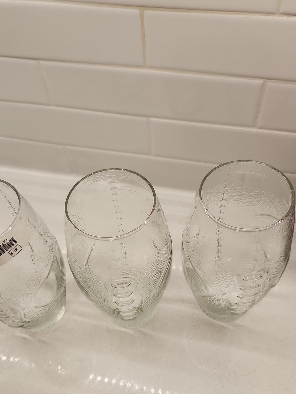 NWTClear Textured Glass Tumbler - Set of 4 - Picture 4 of 5